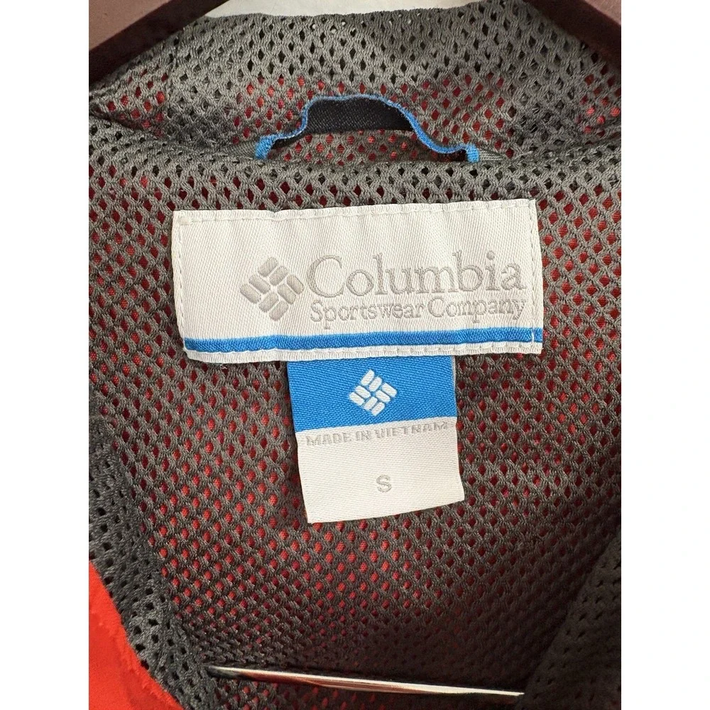 Columbia Windbreaker Orange Youth Size Small‎